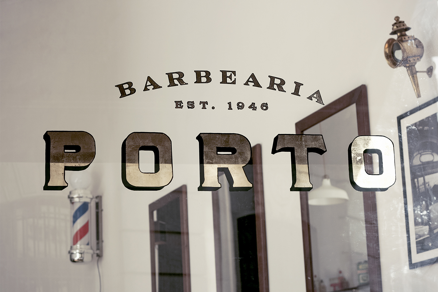 葡萄牙Barbearia Porto理發(fā)店視覺識別設(shè)計