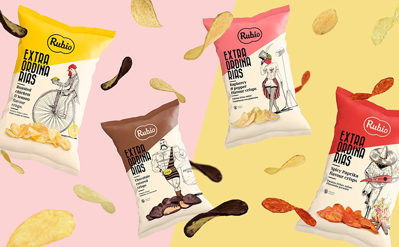 不拘一格的薯片包裝設計，休閑食品包裝設計，杭州石特品牌包裝設計公司