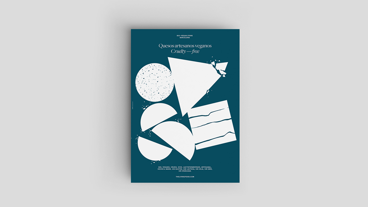 素食奶酪品牌海報 素食奶酪品牌海報