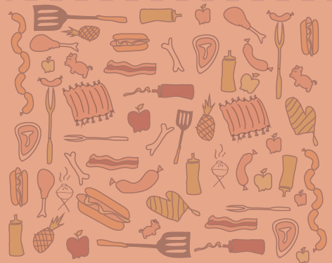 肉類腌料包裝插畫(huà)