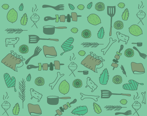 肉類腌料包裝插畫(huà)