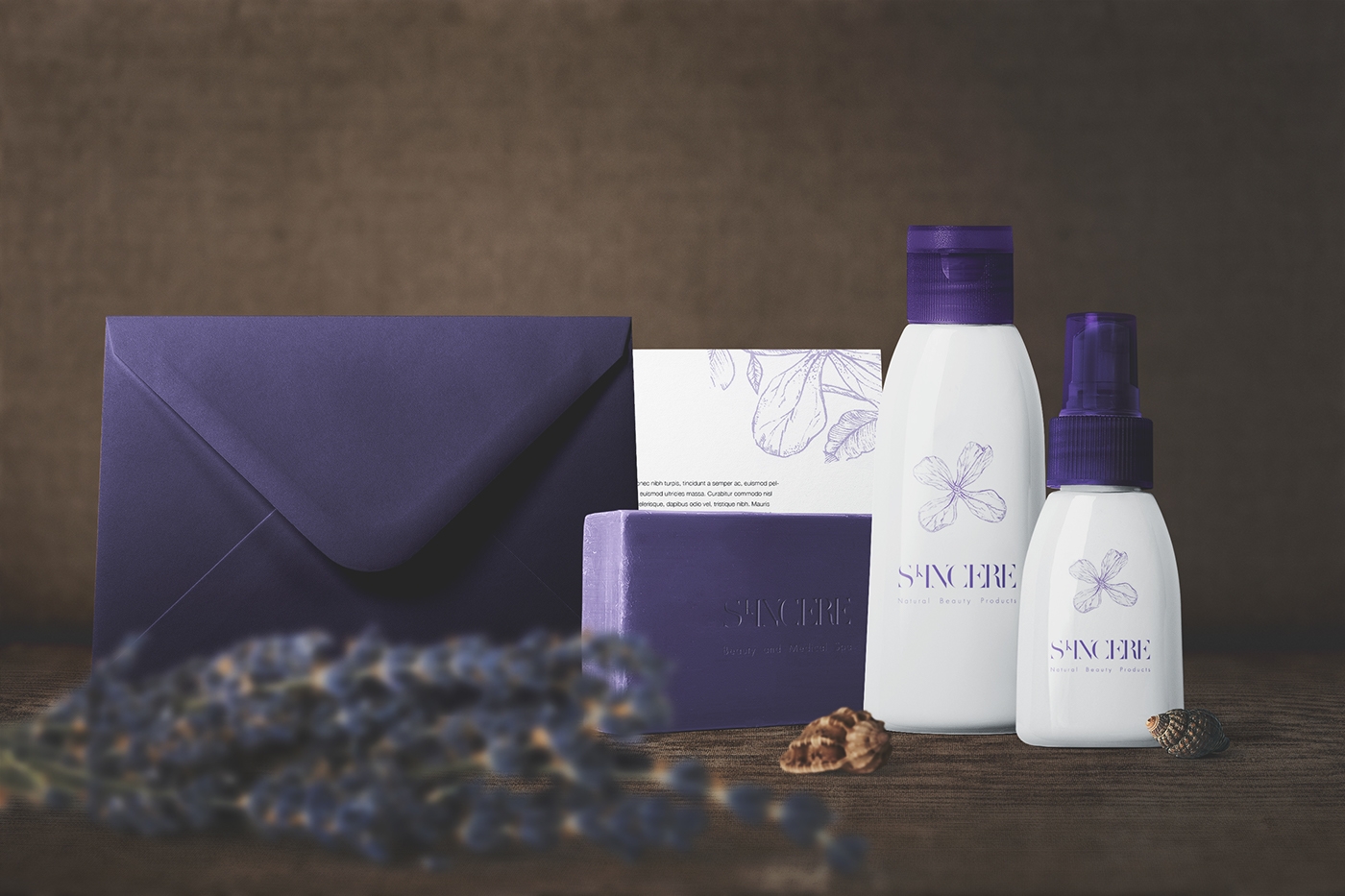 豪華水療中心護膚用品產品品牌包裝設計