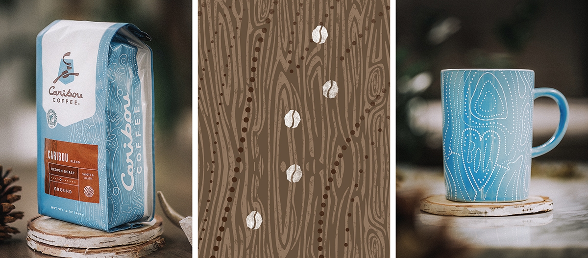 馴鹿咖啡品牌包裝設(shè)計，濃厚的北美中西部設(shè)計風(fēng)格