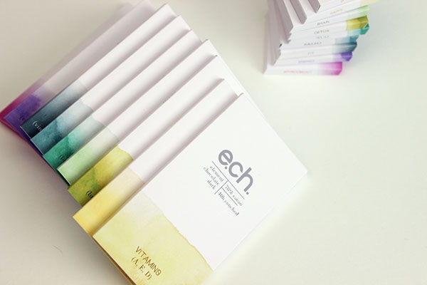 彩色之光， 生態手工巧克力食品包裝設計工程。