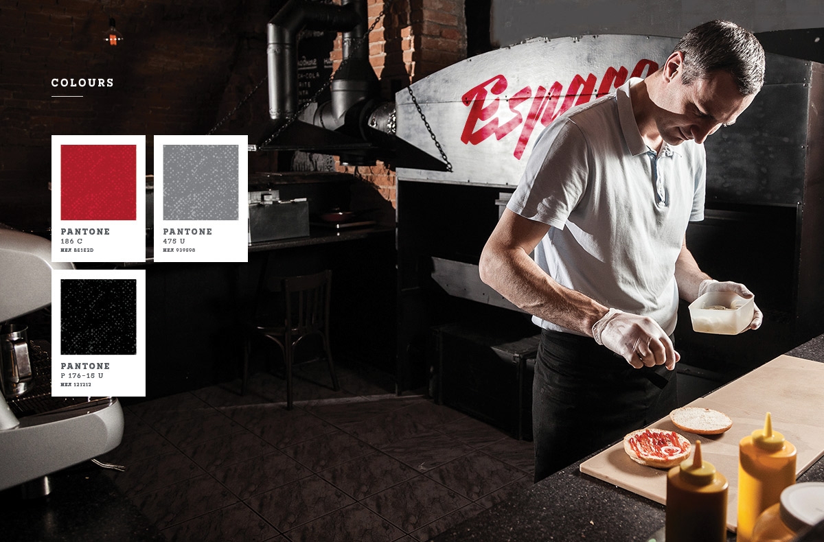 Espaco漢堡、薯條和飲料西餐店品牌包裝設計