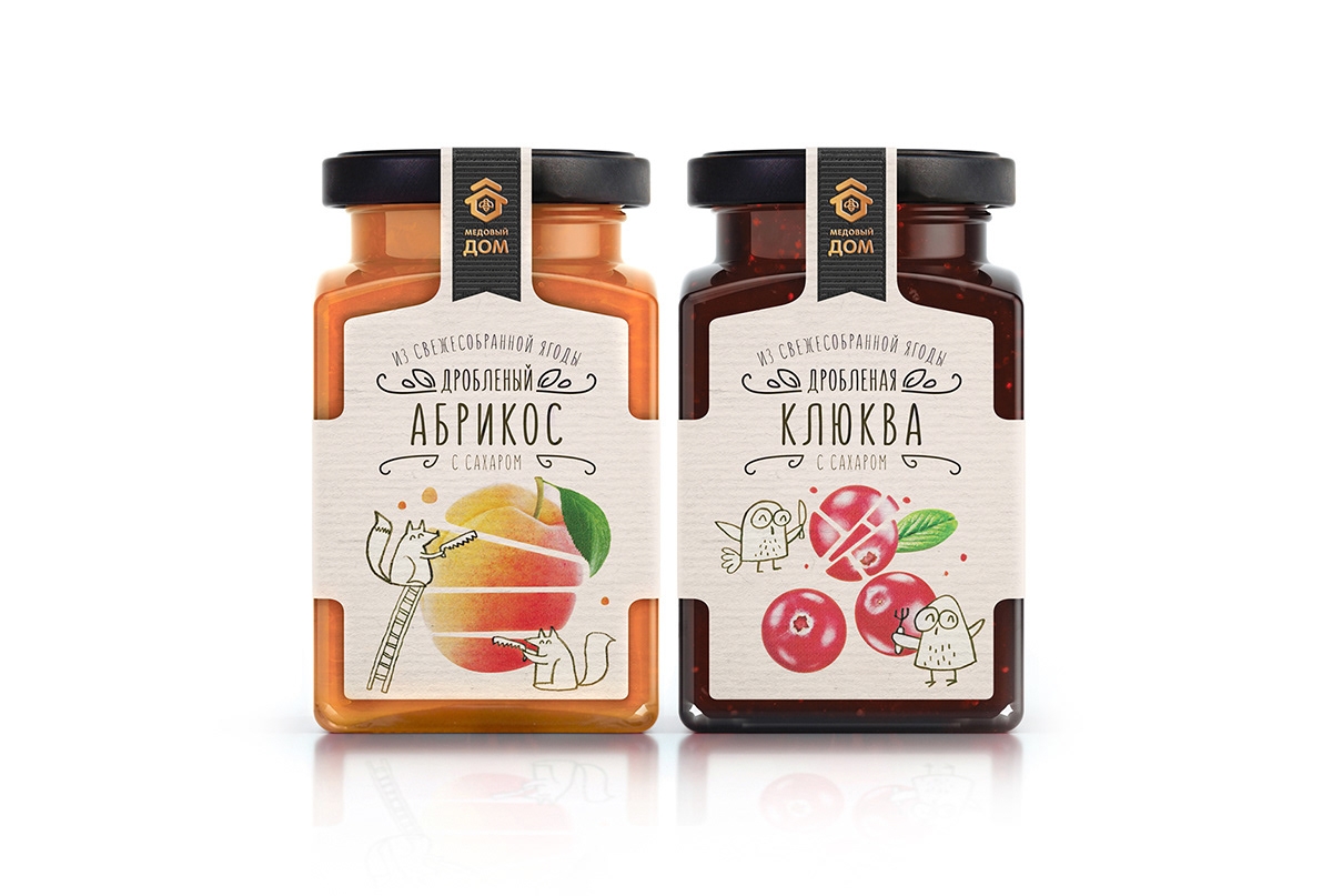 活潑的果醬，漿果包裝設計